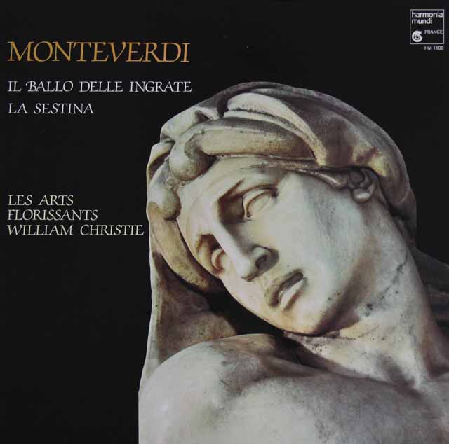 クリスティ&レザール・フロリサンのモンテヴェルディ/「情け知らずの女たちのバッロ」ほか　仏HM　3284　LP レコード
