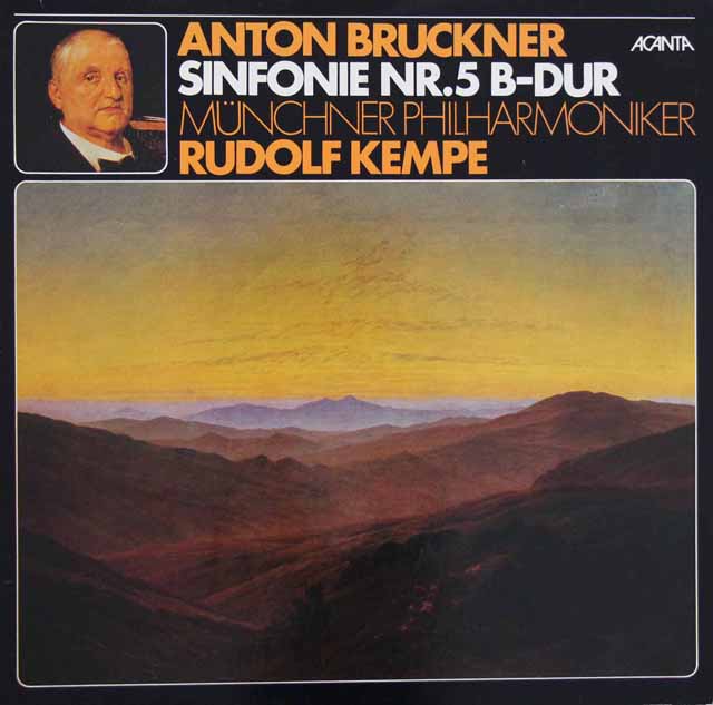 ケンペのブルックナー/交響曲第5番　独ACANTA　3619　LP レコード