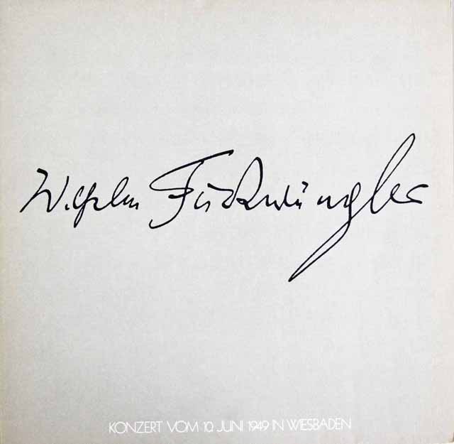 フルトヴェングラーの「ヴィースバーデン・コンサート」　独WF協会　3619　LP レコード