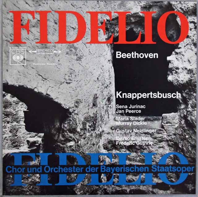 クナッパーツブッシュのベートーヴェン/「フィデリオ」全曲　独CBS　3284　LP レコード