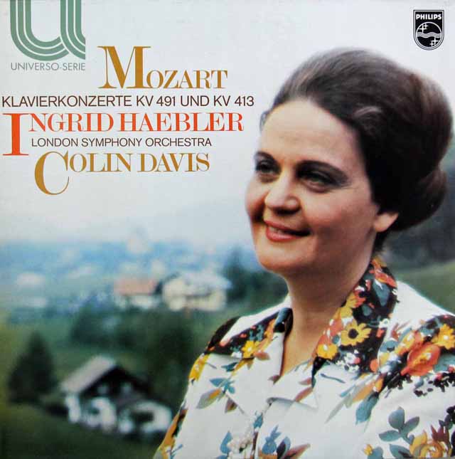 ヘブラー、デイヴィスのモーツァルト/ピアノ協奏曲第24、11番　蘭PHILIPS　3619　LP レコード