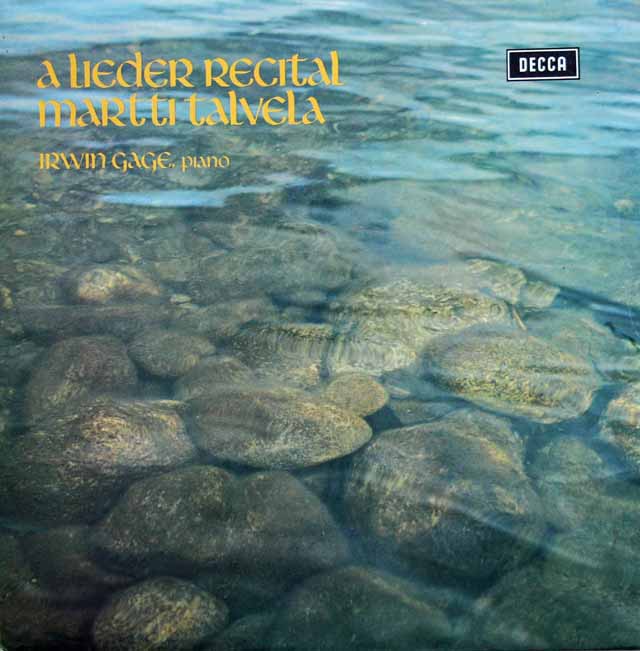 【オリジナル盤】　タルヴェラのシューマン/「12の歌曲」（作品35）ほか　英DECCA　3621　LP レコード