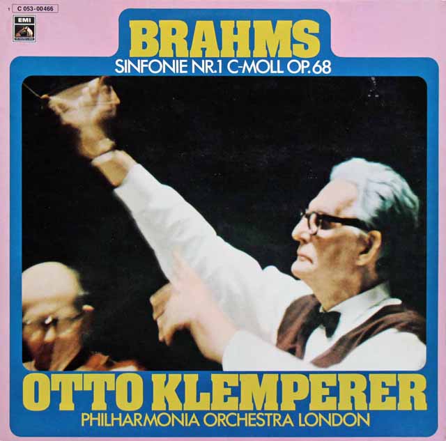 クレンペラーのブラームス/交響曲第1番　独EMI　3283　LP レコード