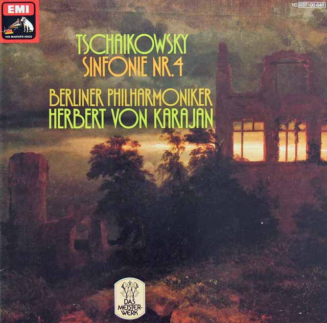 カラヤンのチャイコフスキー/交響曲第4番　独EMI　3622　LP レコード