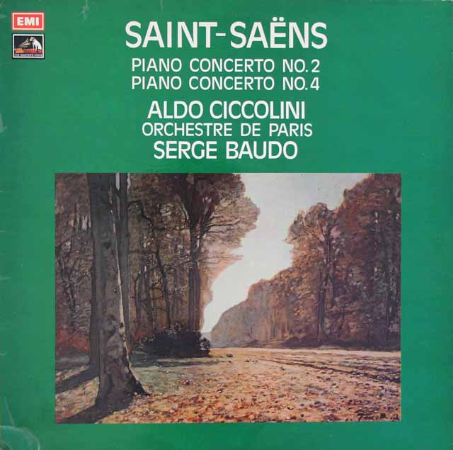 チッコリーニ、ボドのサン=サーンス/ピアノ協奏曲第2、4番　英EMI　3622　LP レコード