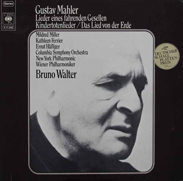 ワルターのマーラー/「大地の歌」ほか　独CBS　3628　LP レコード