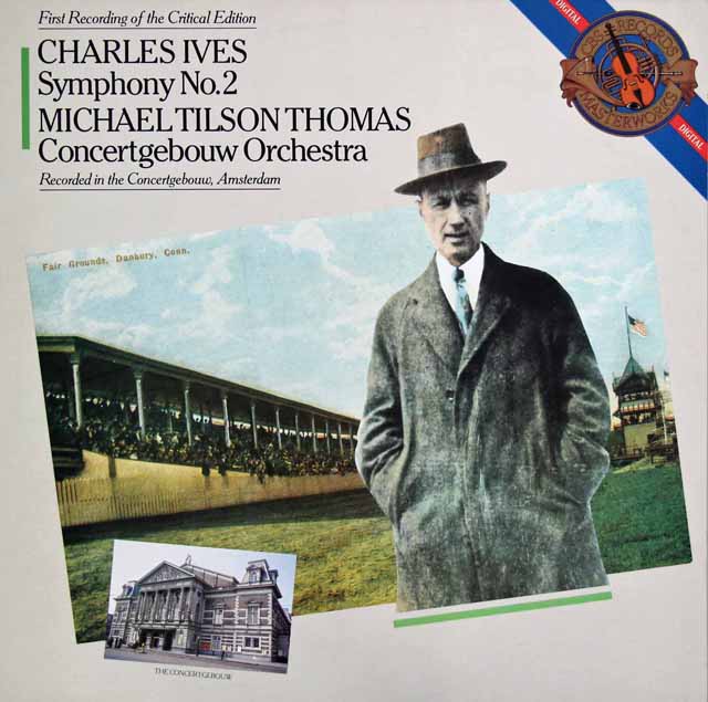 ティルソン・トーマスのアイヴス/交響曲第2番　独CBS　3628　LP レコード