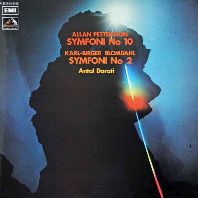 ドラティのペッタション、ブロムダール/交響曲集　スウェーデンEMI　3628　LP レコード