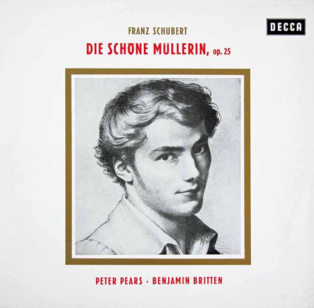 ピアーズ&ブリテンのシューベルト/美しき水車小屋の娘 　独DECCA　3282　LP レコード