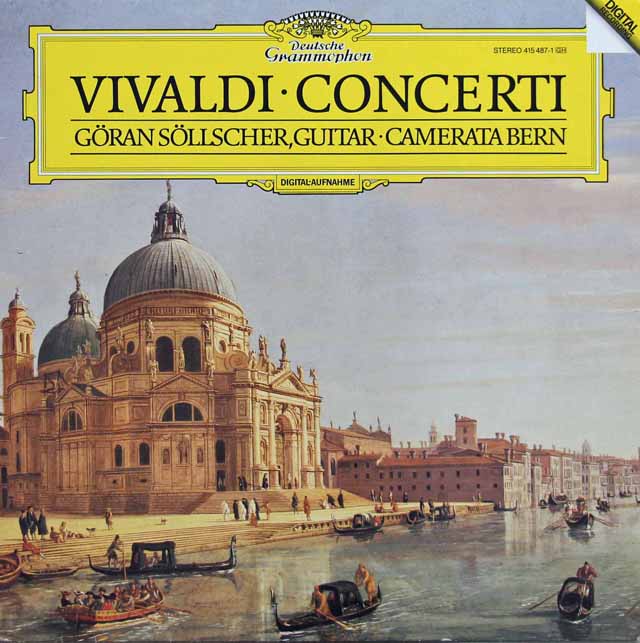 セルシェル、カメラータ・ベルンらのヴィヴァルディ/協奏曲集 　独DGG　3629　LP レコード