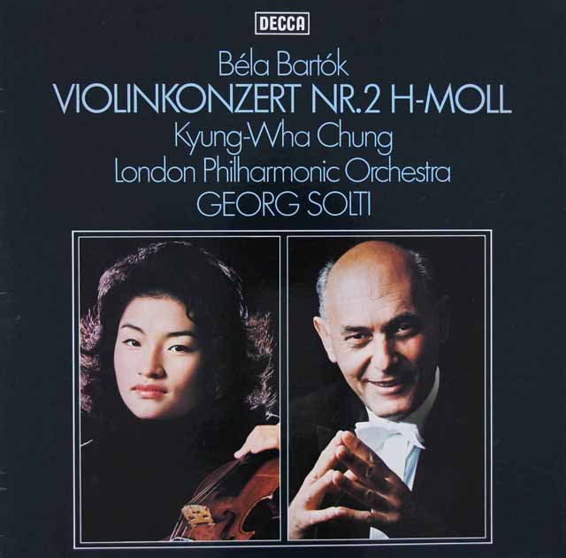 チョン、ショルティのバルトーク/ヴァイオリン協奏曲第2番　独DECCA　3629　LP レコード