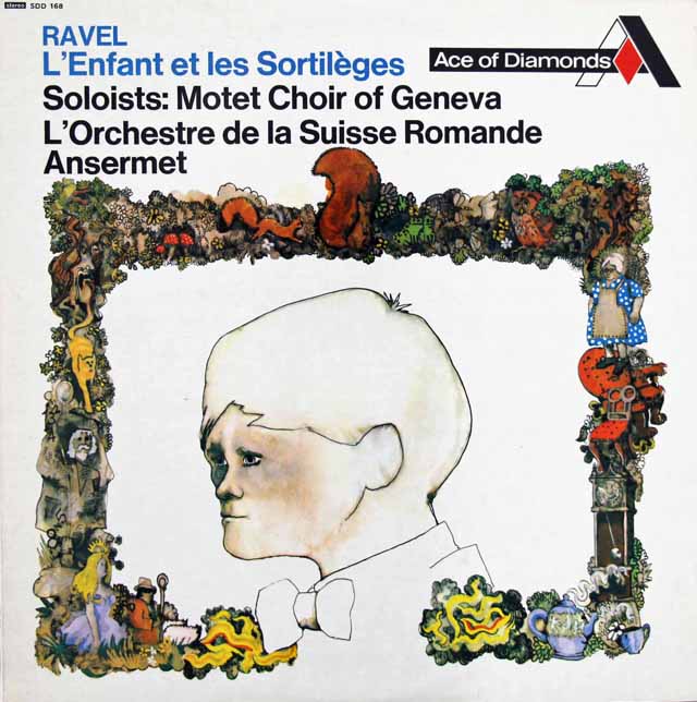 アンセルメのラヴェル/「子どもと魔法」　英DECCA　3282　LP レコード