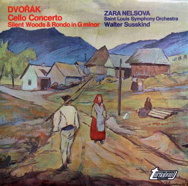 ネルソヴァ、ジュスキントのドヴォルザーク/チェロ協奏曲ほか　英turnabout　3630　LP レコード