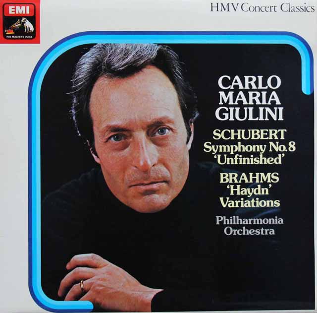 ジュリーニのシューベルト/交響曲第8番「未完成」ほか　英EMI　3630　LP レコード