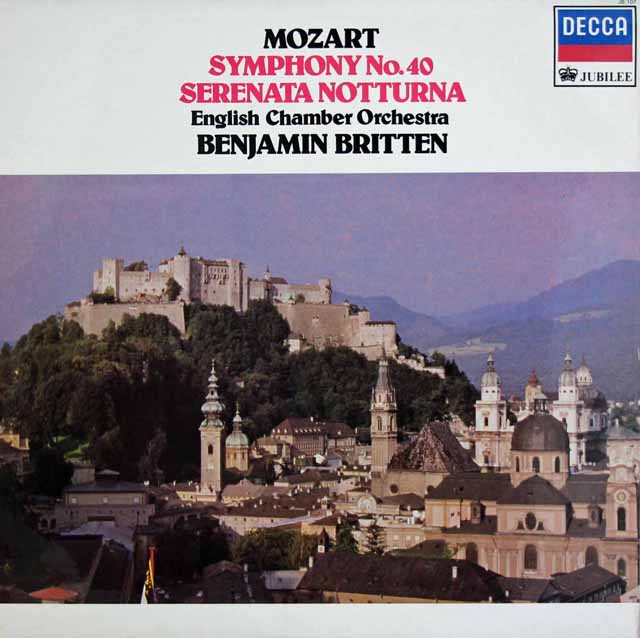 ブリテンのモーツァルト/交響曲第40番ほか　蘭DECCA　3631　LP レコード