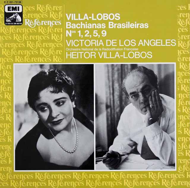 ヴィラ＝ロボスの自作自演/「ブラジル風バッハ」　仏EMI(VSM)　3631　LP レコード