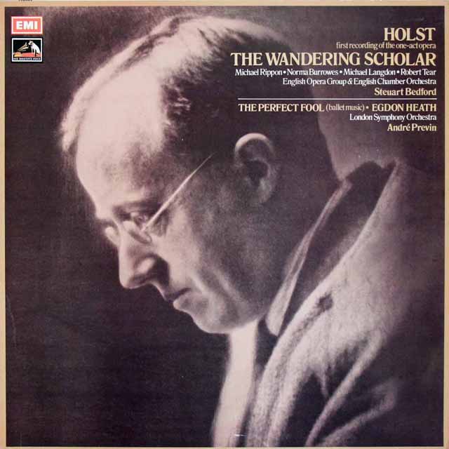 プレヴィンのホルスト/組曲「さまよう学者」ほか　英EMI　3631　LP レコード