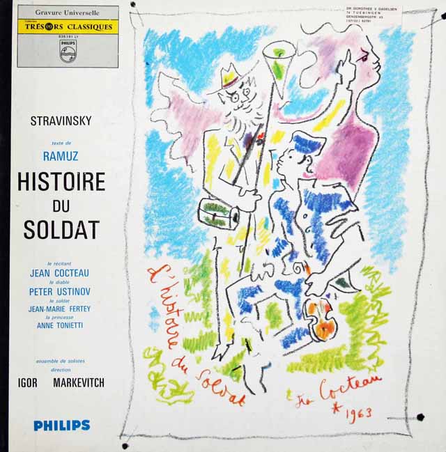 マルケヴィチのストラヴィンスキー/「兵士の物語」　仏PHILIPS　3632　LP レコード