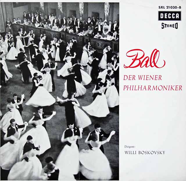 ボスコフスキー、ウィーン・フィルの舞踏会　独DECCA　3633　LP レコード