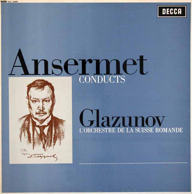 アンセルメのグラズノフ/バレエ音楽「四季」ほか　英DECCA　3399　LP レコード