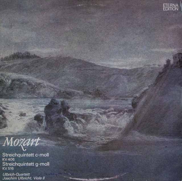 ウルブリヒ四重奏団のモーツァルト/弦楽五重奏曲第2、4番　独ETERNA　3633　LP レコード
