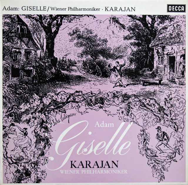 カラヤンのアダン/バレエ音楽「ジゼル」　独DECCA　3636　LP レコード