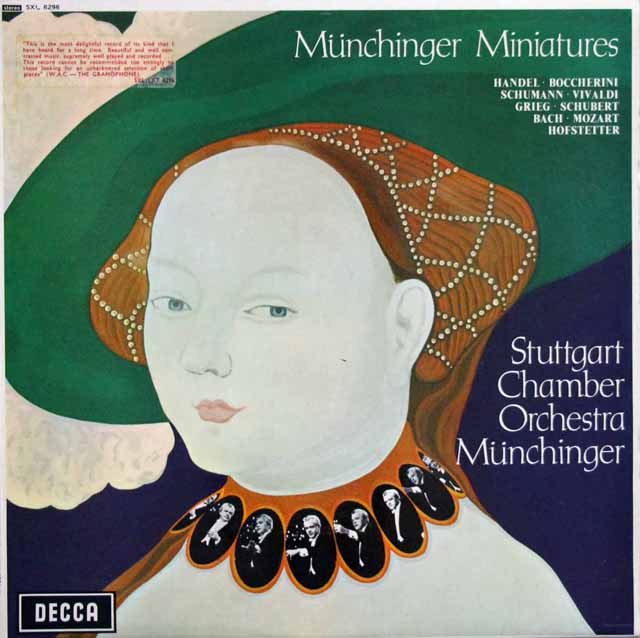 【テストプレス】　ミュンヒンガーの管弦楽小品集　英DECCA　2940　LP レコード