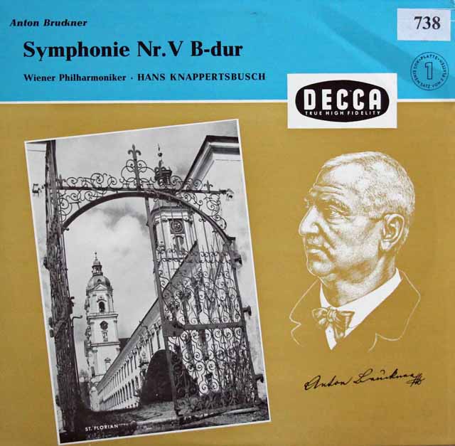 クナッパーツブッシュのブルックナー/交響曲第5番　独DECCA　3397　LP レコード