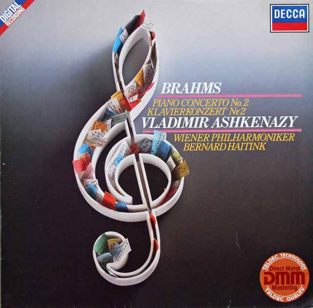 アシュケナージ&ハイティンクのブラームス/ピアノ協奏曲第2番 　独DECCA　2940　LP レコード