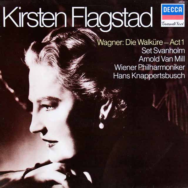 フラグスタート&クナッパーツブッシュのワーグナー/「ワルキューレ」第1幕 　英DECCA　2940　LP レコード