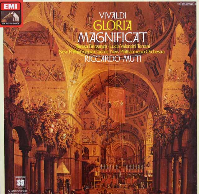 ムーティのヴィヴァルディ/「マニフィカト」、「グローリア」 　独EMI　3636　LP レコード