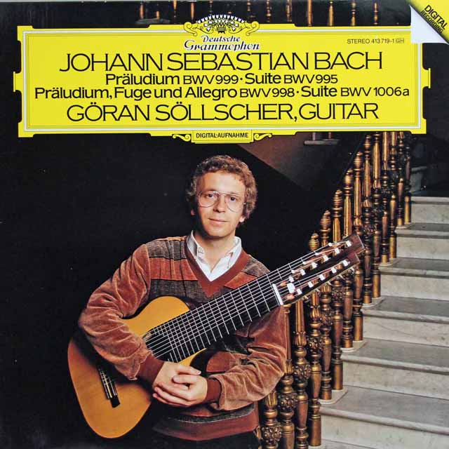 セルシェルのバッハ/リュートのための音楽　独DGG　3396　LP レコード