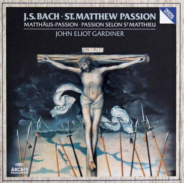 ガーディナーのバッハ/「マタイ受難曲」全曲　独ARCHIV　2940　LP レコード