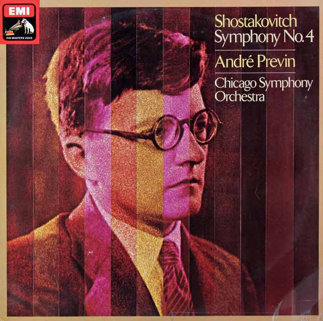 【オリジナル盤】プレヴィンのショスタコーヴィチ/交響曲第4番　英EMI　2941　LP レコード