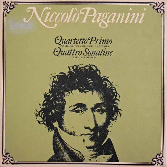 トリノ四重奏団のパガニーニ/弦楽四重奏曲ほか　 伊SPARK　2941　LP レコード