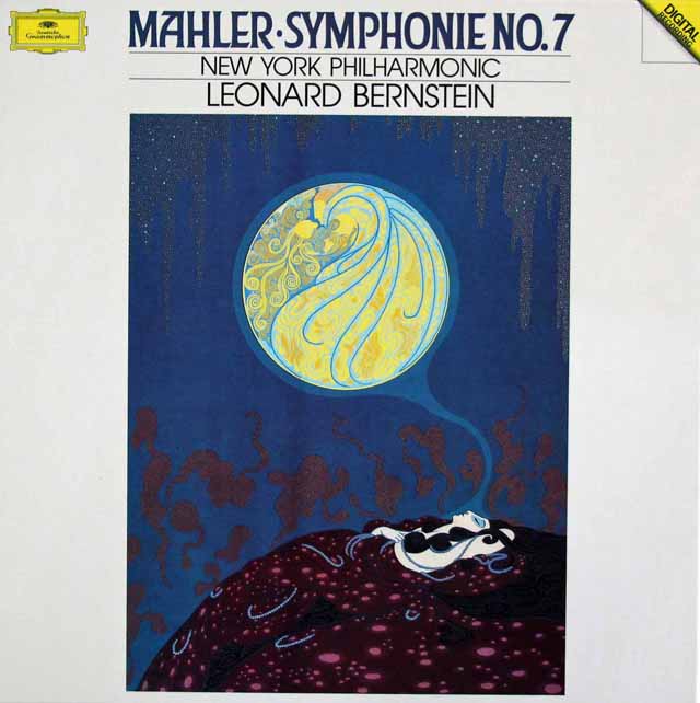 バーンスタインのマーラー/交響曲第7番「夜の歌」　独DGG　3637　LP レコード