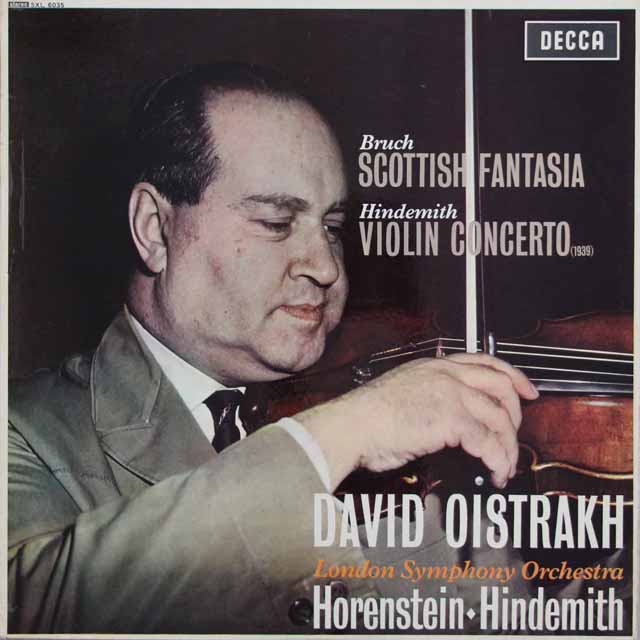 オイストラフのブルッフ/スコットランド幻想曲ほか 　英DECCA　2942　LP レコード