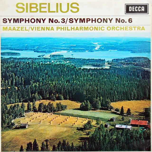 【オリジナル盤】　マゼールのシベリウス/交響曲第3、6番　英DECCA　2942　LP レコード