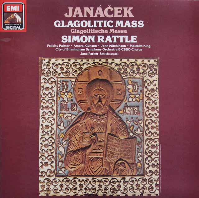 ラトルのヤナーチェク/「グラゴル・ミサ」　英EMI　3396　LP レコード