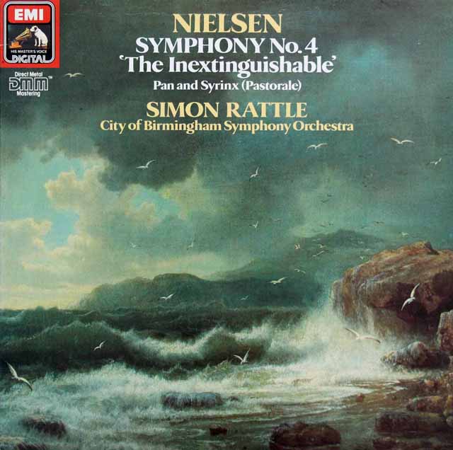 ラトルのニールセン/交響曲第4番「不滅」ほか　英EMI　3396　LP レコード