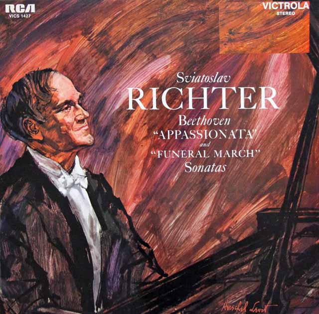 リヒテルのベートーヴェン/ピアノソナタ「熱情」&「葬送」 　独RCA　2942　LP レコード