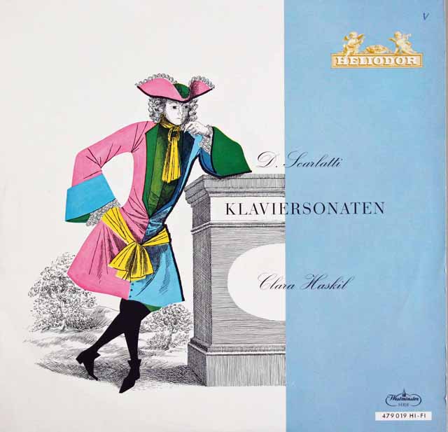 ハスキルのスカルラッティ/ピアノソナタ集　 英HELIODOR　2943　LP レコード