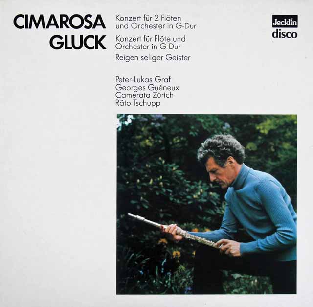 グラーフのチマローザ&グリュック/フルート協奏曲集　 スイスJecklin　2943　LP レコード
