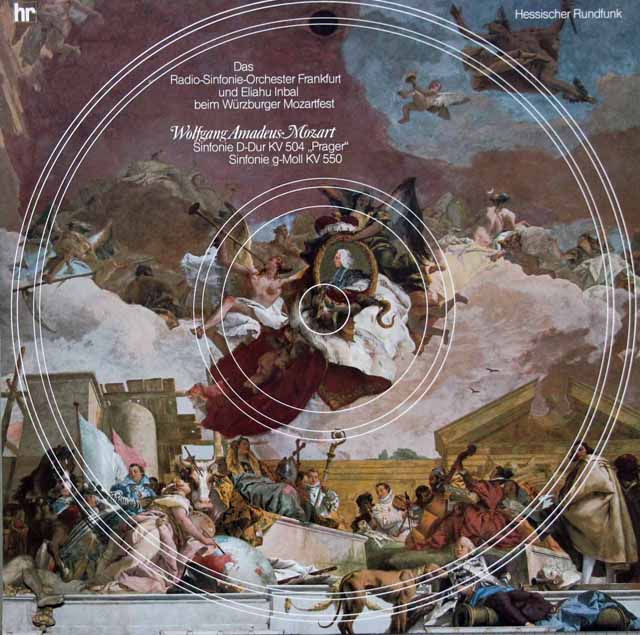 インバルのモーツァルト/交響曲第38番「プラハ」&第40番　 独HR　2943　LP レコード