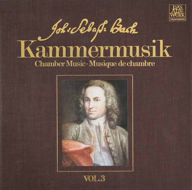 アーノンクールのバッハ/「音楽の捧げもの」ほか　 室内楽曲集 vol.3　 独TELEFUNKEN　2943　LP レコード