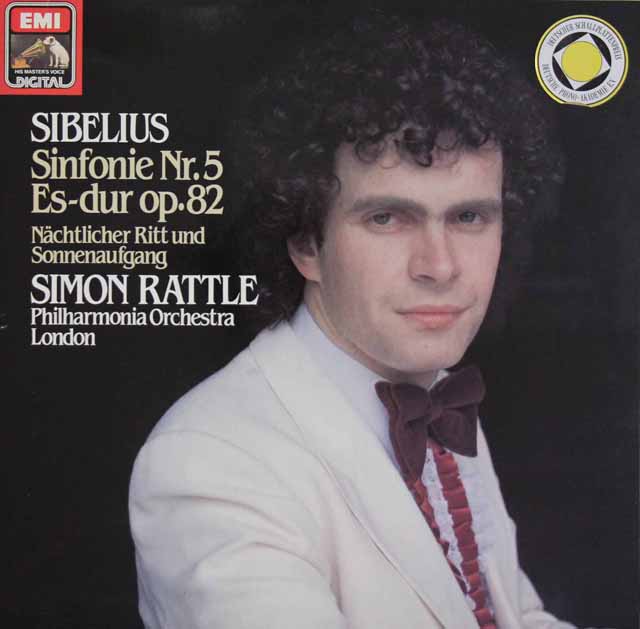 ラトルのシベリウス/交響曲第5番ほか　独EMI　3637　LP レコード