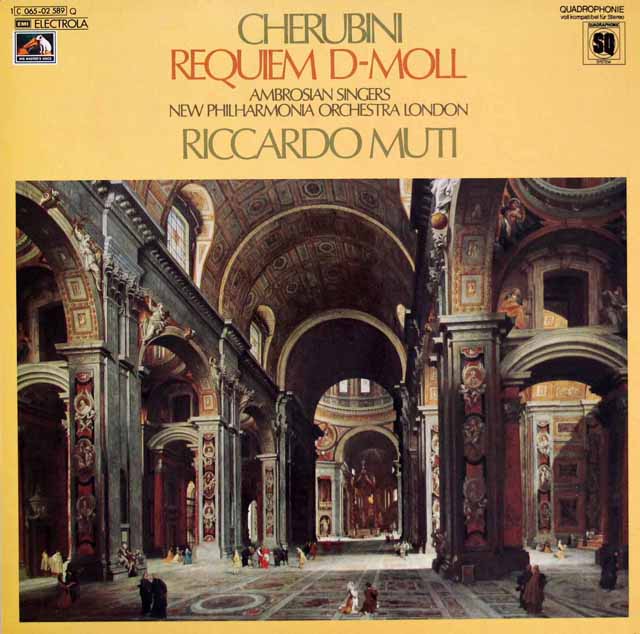 ムーティのケルビーニ/レクイエム ニ短調　独EMI　3637　LP レコード