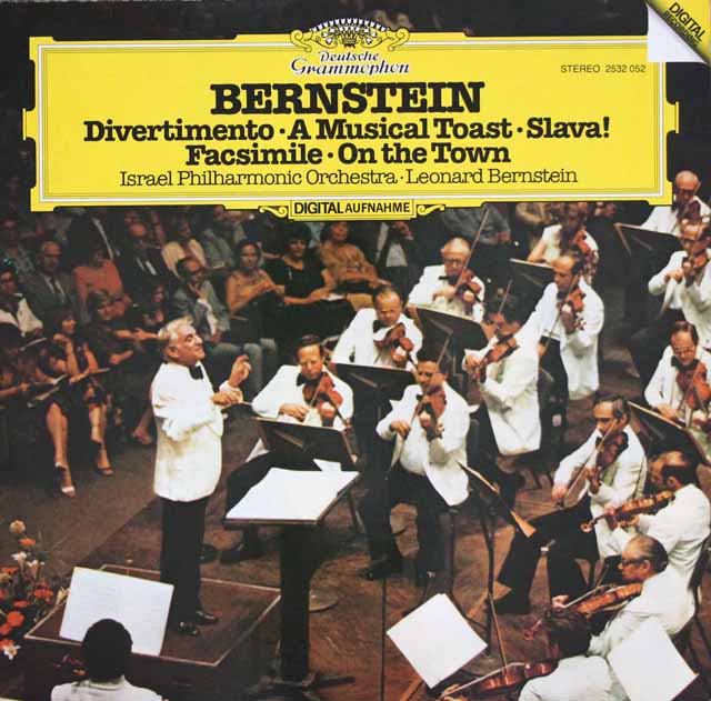 バーンスタインの自作自演/「ディヴェルティメント」ほか　独DGG　3396　LP レコード