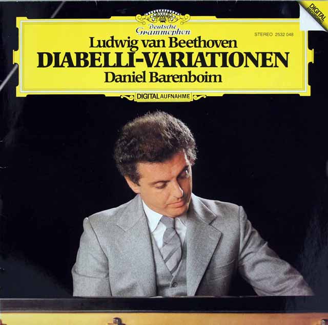 バレンボイムのベートーヴェン/ディアベリ変奏曲　独DGG　3637　LP レコード