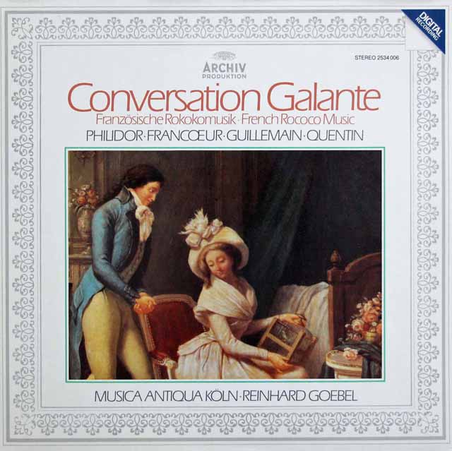 ムジカ・アンティクヮ・ケルンのギユマン/四重奏ソナタほか　独ARCHIV　3637　LP レコード